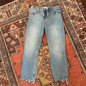 Abercrombie & Fitch The Ankle Straight Ultra High Rise